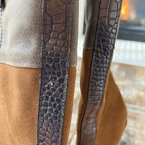 Matisse Nola Tall Brown Suede Riding Boots - Picture 9 of 14